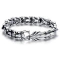 BOCAI S925 Retro Dragon Bone Bamboo-chain Bracelet Men's Domineering Punk Fashion Fine Chain & Link Jewelry Wholesale
