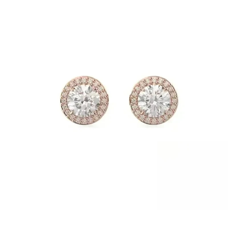 2026  Round Jewelry Set, Unique Earrings,Bracelet,Necklace, For Daily, Party, And Banquet Decor