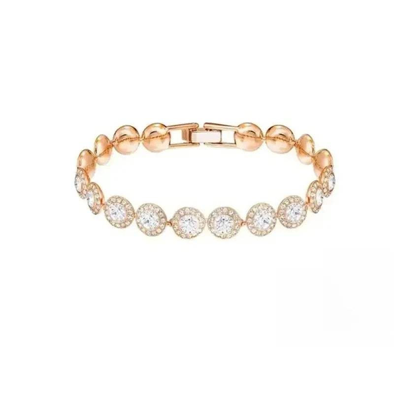 2026  Round Jewelry Set, Unique Earrings,Bracelet,Necklace, For Daily, Party, And Banquet Decor